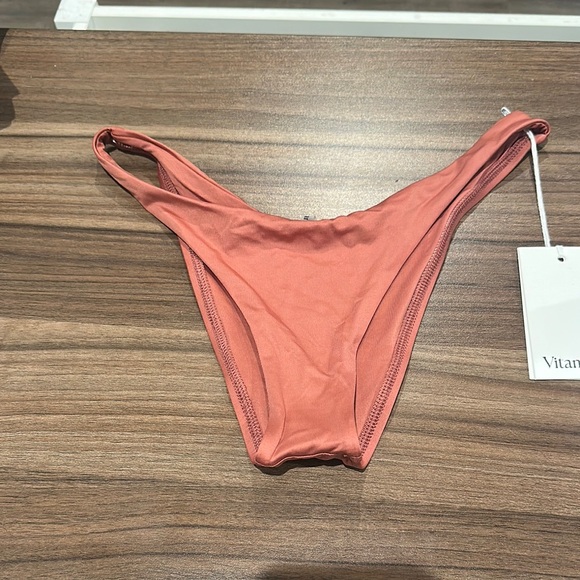 Vitamin A Coral Bikini Bottom - Picture 1 of 5